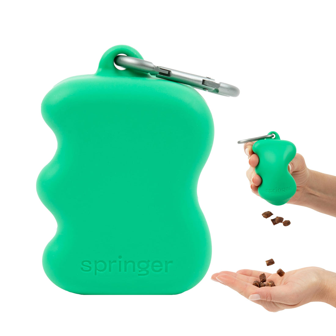Springer Dog Treat Pouch for Effort-Free Squeeze Dispensing