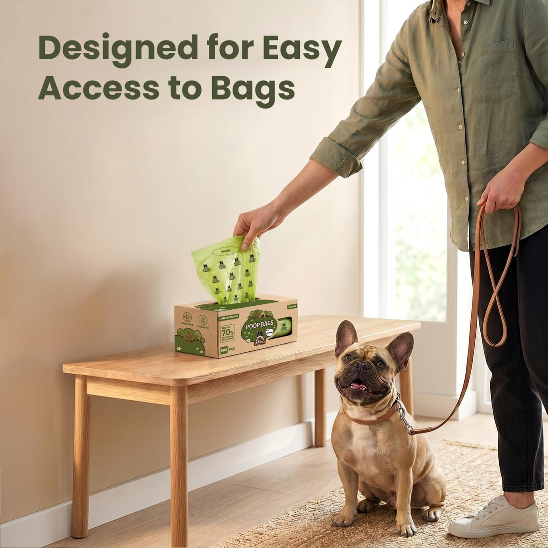 Pogi's Poop Bags – Large, Leak-Proof Dog Waste Bags for Yard or Home