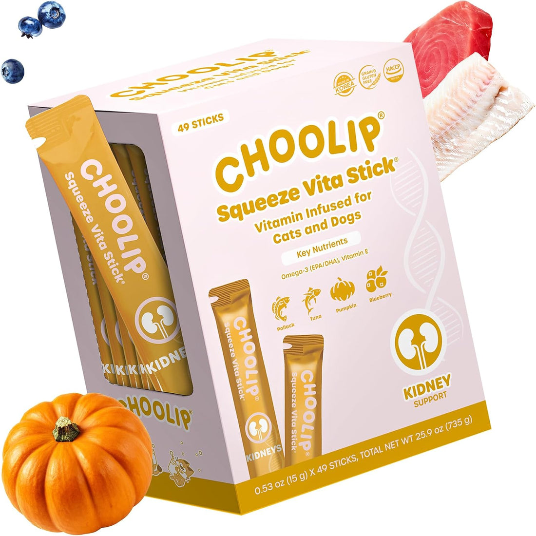 Choolip Squeeze Vita Stick Lickable Cat and Dog Treats