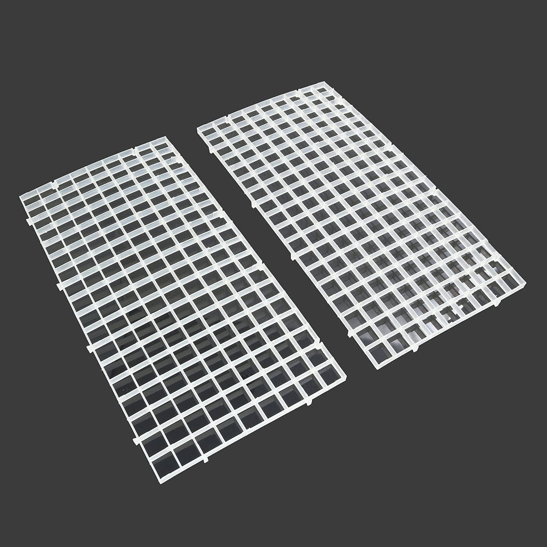 RLECS 2pcs 30cm x 15cm Plastic Grid Divider Tray Egg Crate Louvre