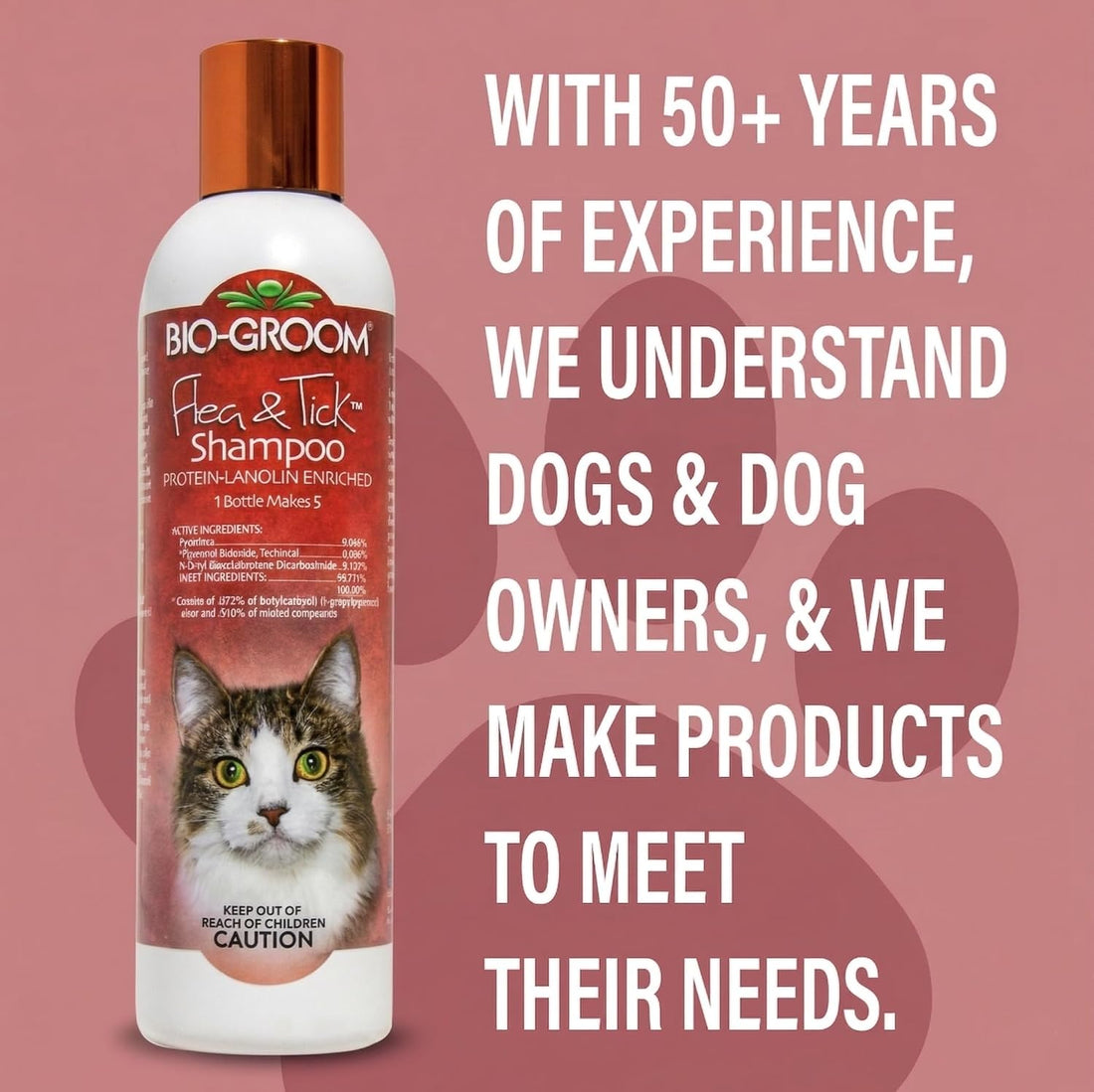 Bio-Groom Flea & Tick Dog Shampoo, Protein-Lanolin Shampoo, 8 fl oz