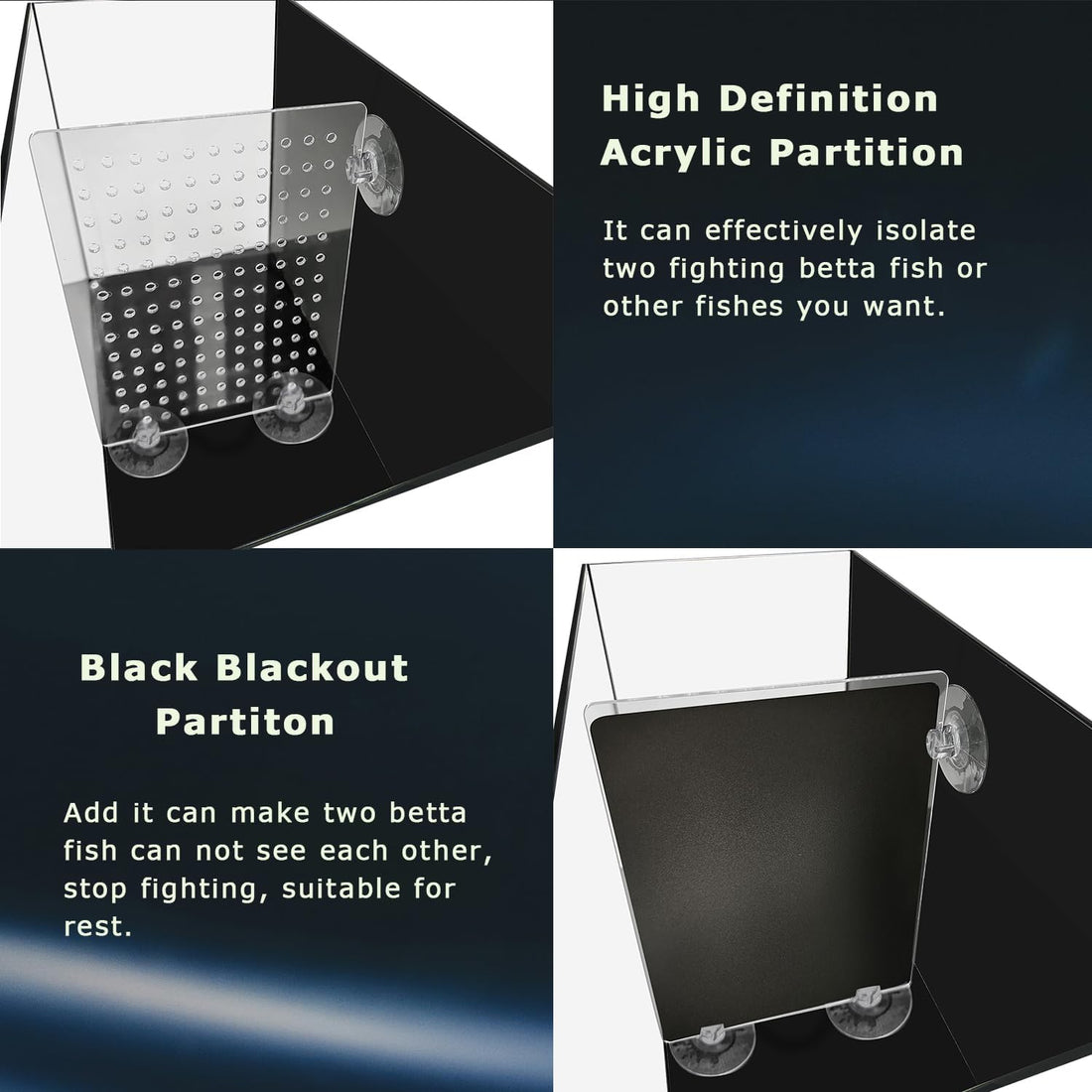 3 Gallon 12.6โ L Fish Nano Glass Aquarium