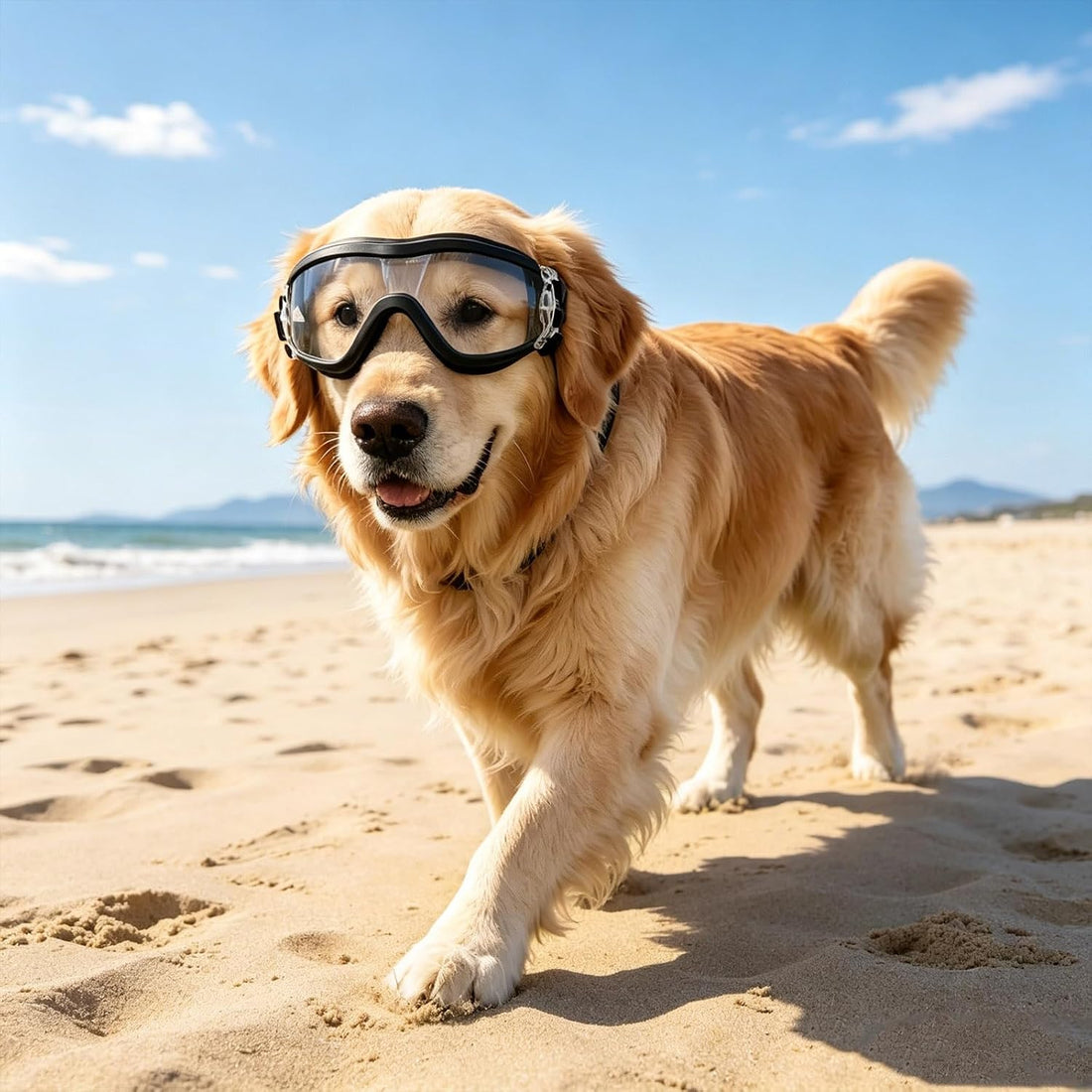 Enjoying Clear Dog Goggles Medium to Large Breed