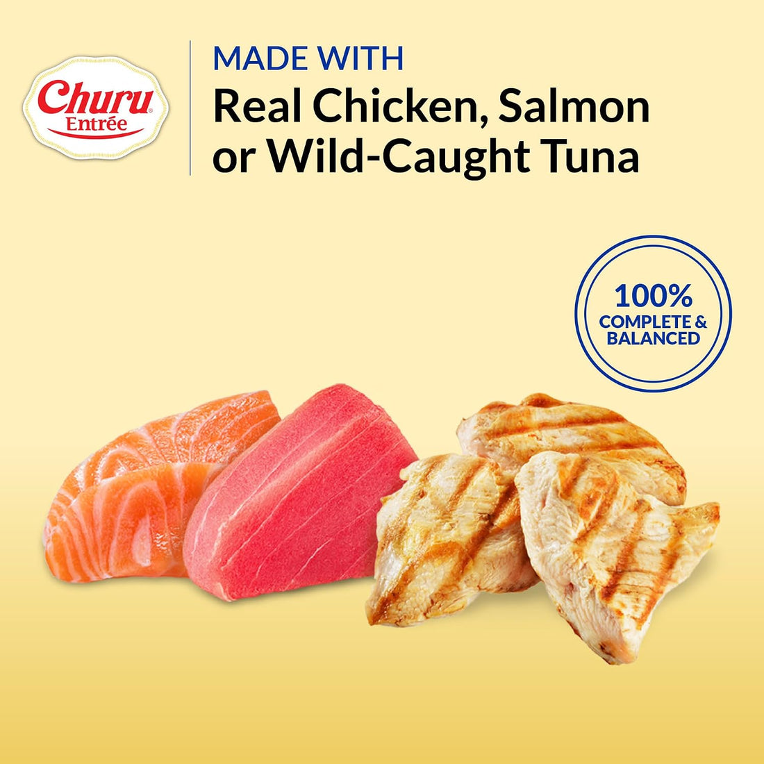 INABA Churu Entree Bisque Wet Cat Food, Chicken Cheese, 6ct