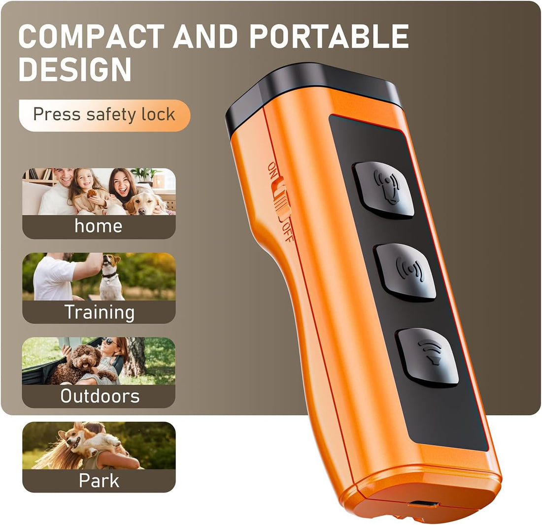Dog Bark Deterrent Devices Rechargeable Anti-Barking Device for Dogs