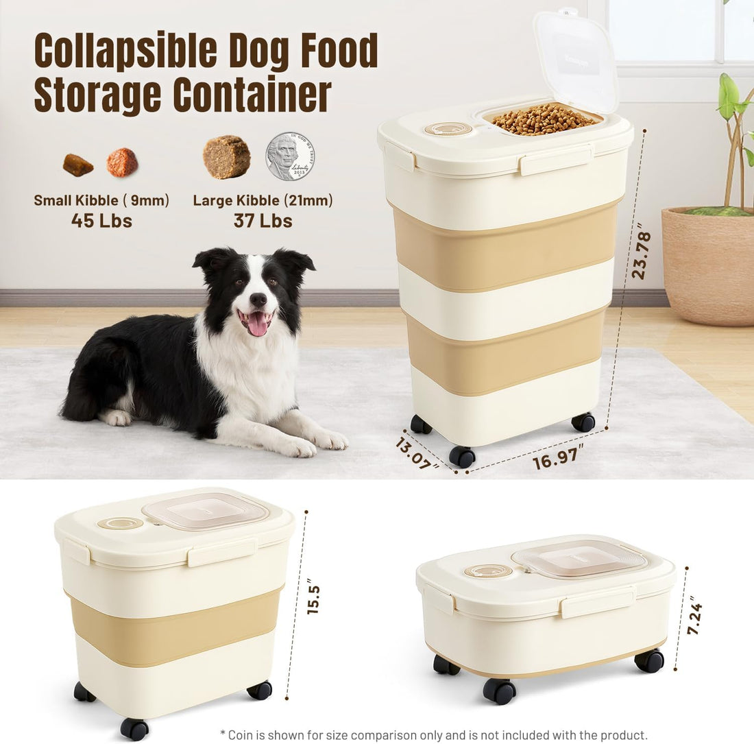 ZOMISIA 40-50lbs Dog Food Storage Container