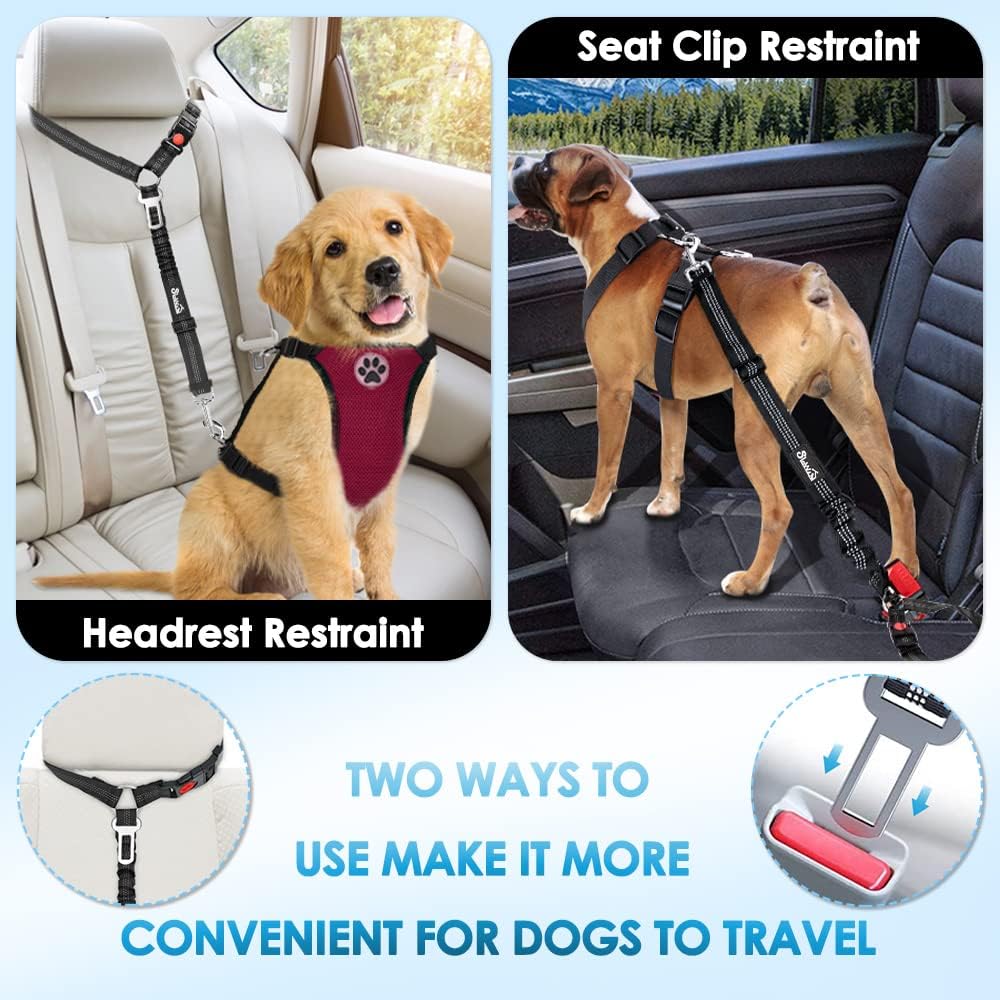 SlowTon Dog Seat Belt for Car