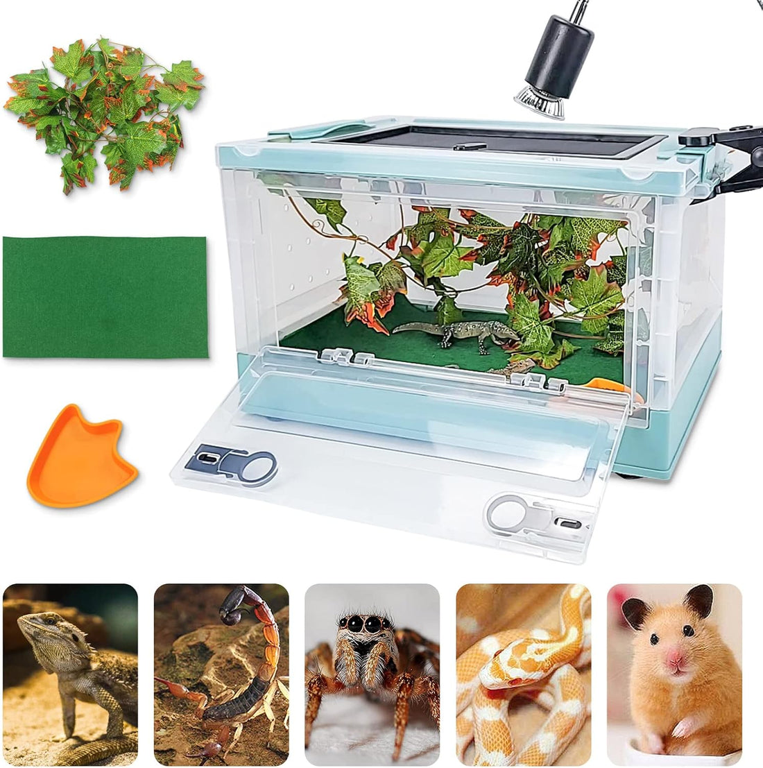 RunDuck Portable Foldable Terrarium Kit with Wheels for Reptiles
