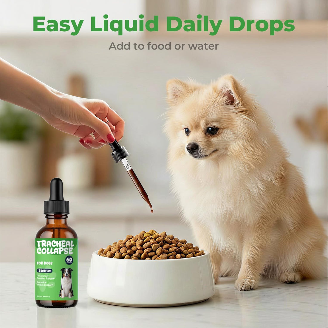 Dog Cough Relief, Collapsed Trachea Treatment for Dogs, Herbal Drops
