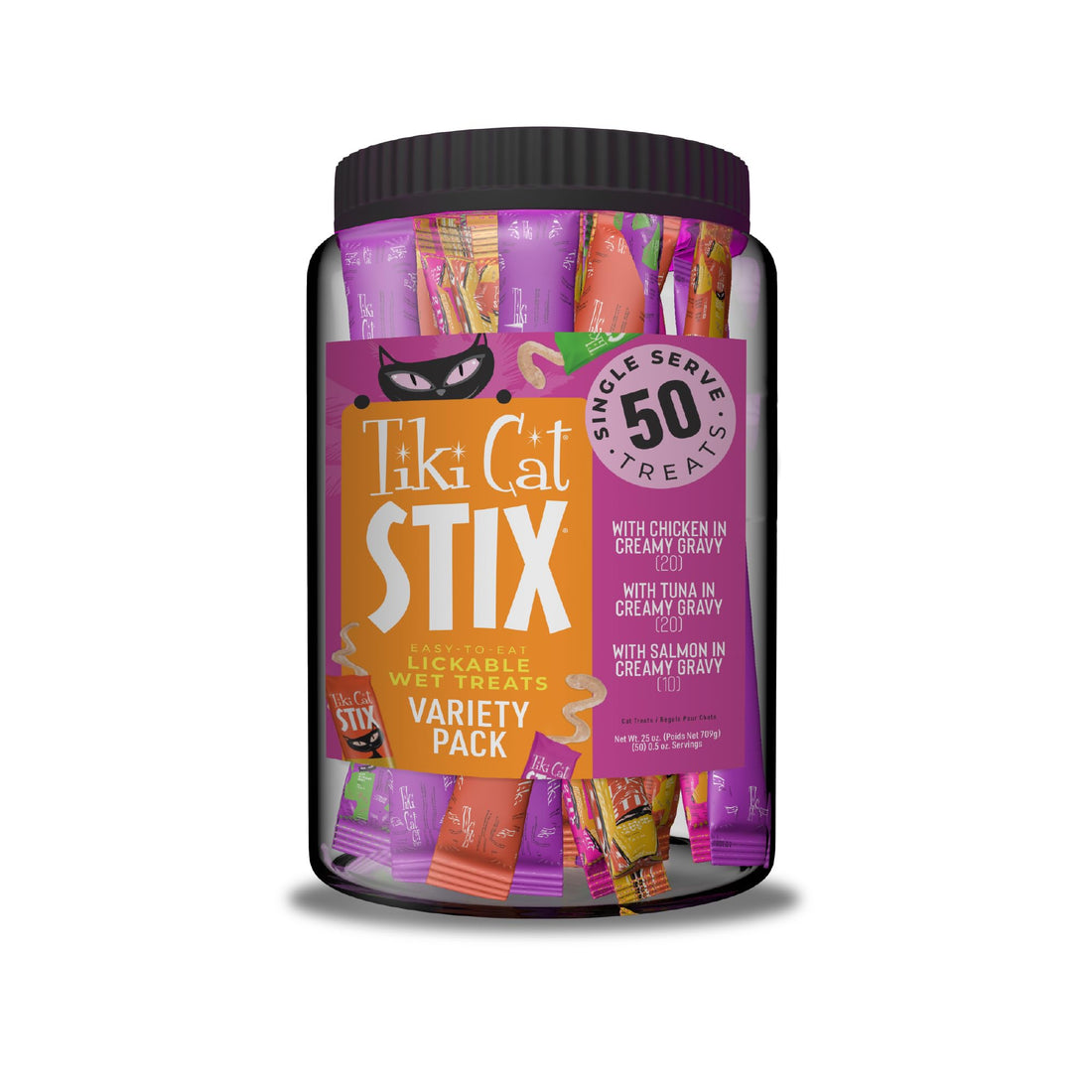 Tiki Cat Stix Mousse Treats, Variety Mega Jar