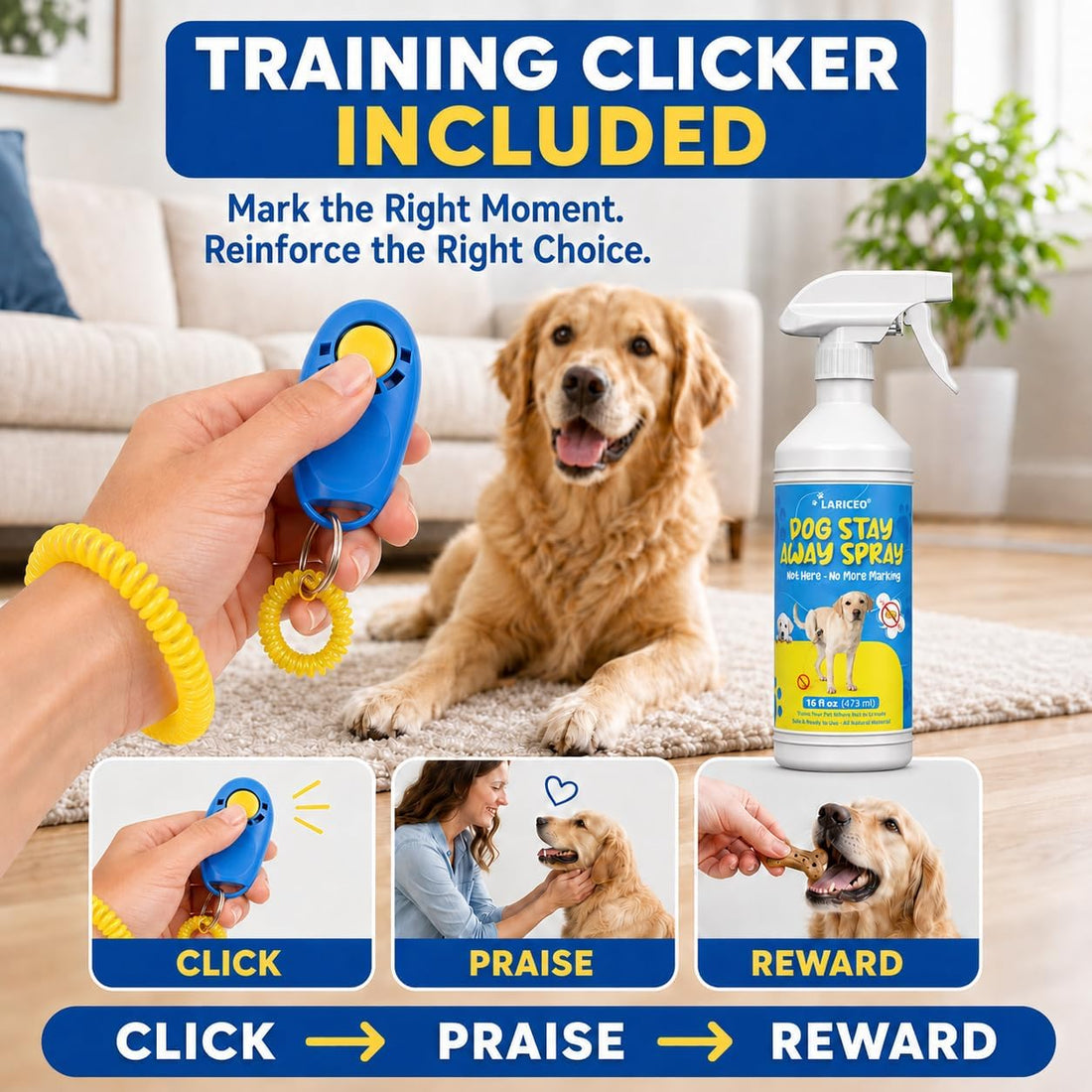 Dog Pee Spray for House Training, Indoor & Outdoor, 16 Fl Oz