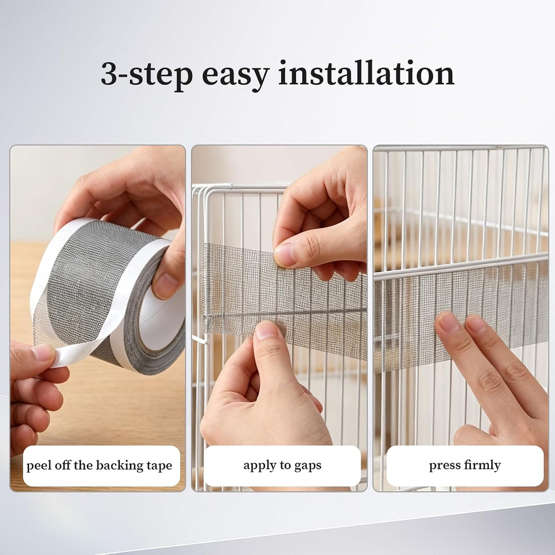 Bird Cage Seed Catcher, Breathable Cuttable Bird Cage Net Mesh