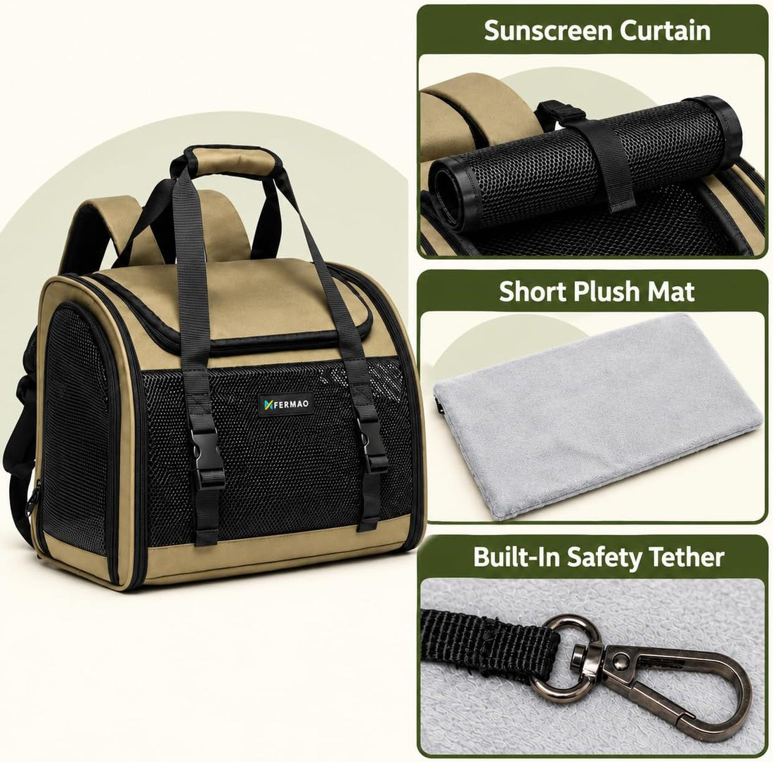 Cat Carrier Backpack for Small Medium Large Cats Airline Approved Pet