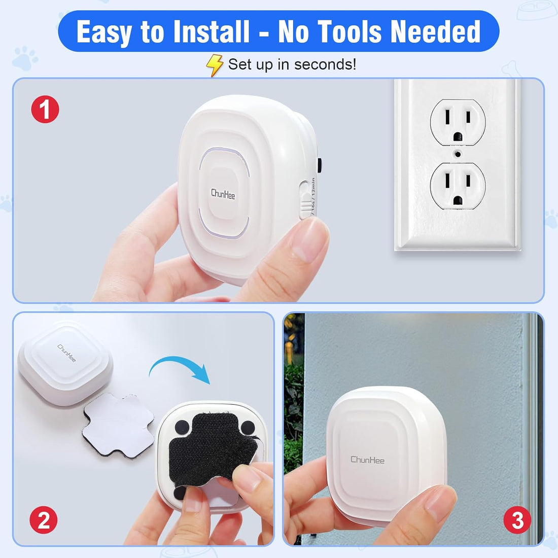 ChunHee Dog Door Bell for Potty Training