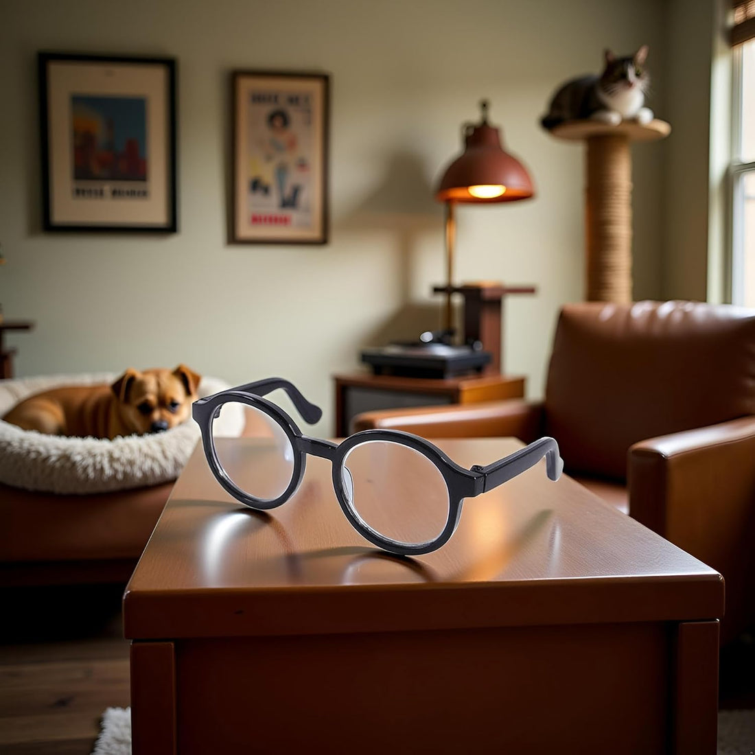 Black Pet Glasses for Small Dogs and Cats,Pet Dog Cute Glasses Clear