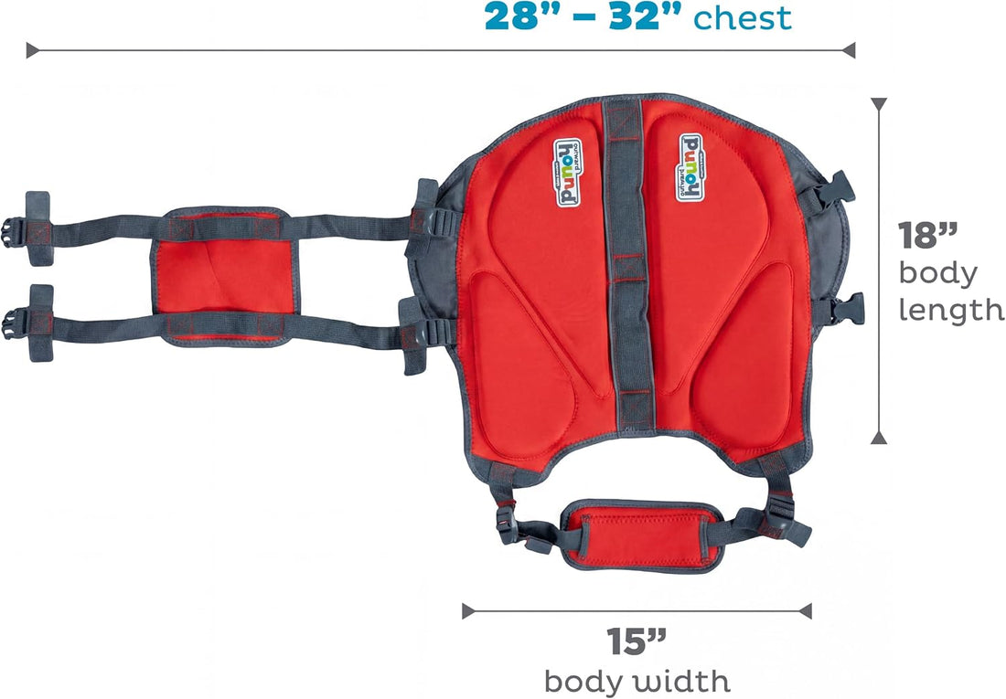 Outward Hound Dawson Swim Dog Life Jacket, Life Vest, Red, Large