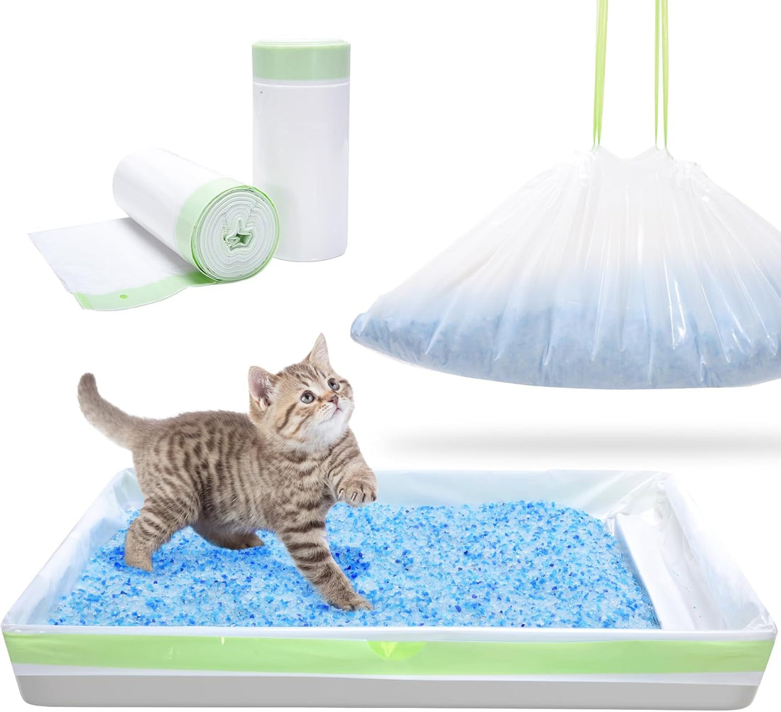 Cat Litter Liners for Pet Scoop Free Crystal Litter Tray