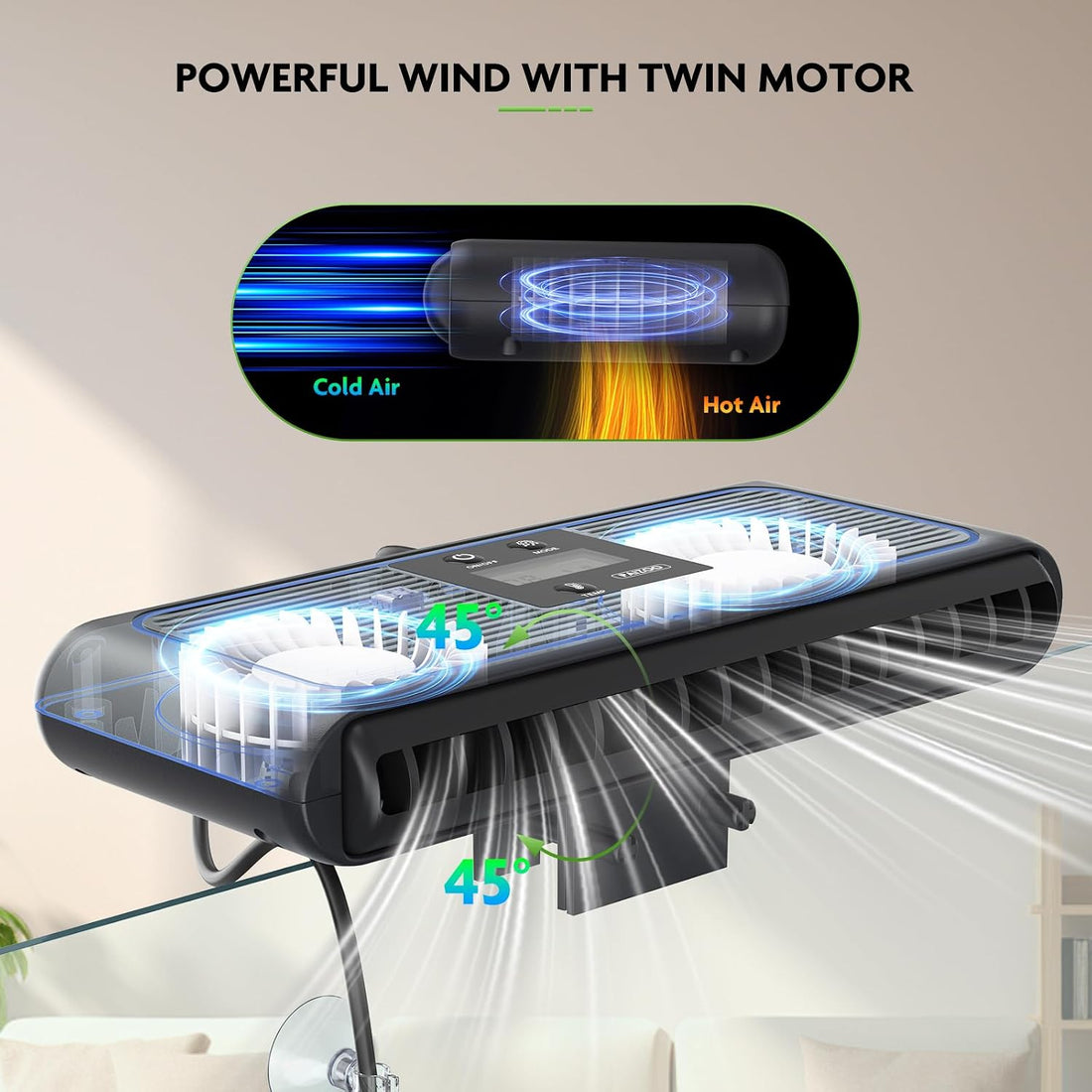 PAIZOO Aquarium Chiller Fan, Auto Temp Control Water Cooler with Temp