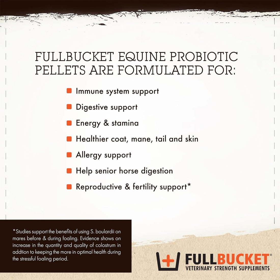 FullBucket Equine Probiotic Pellets with Saccharomyces boulardii