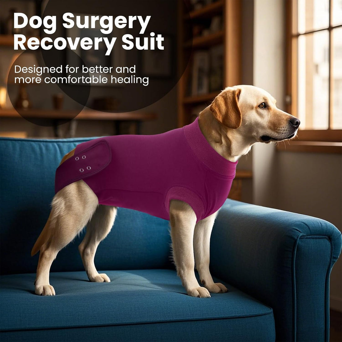 IDOMIK Dog Recovery Suit for Neuter Spay,Anti-Licking Dog Surgical