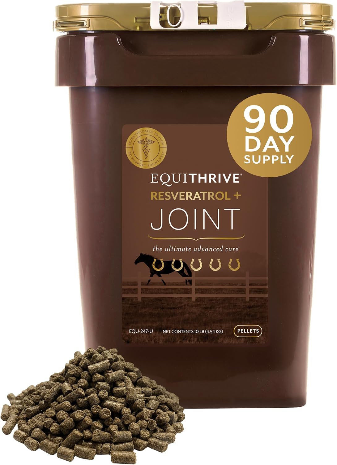 Equithrive Resveratrol Plus Joint Pellets for Horses, 1.65 lbs