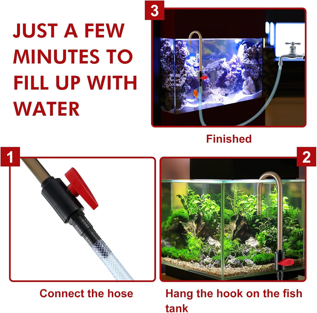 Dreyoo Aquarium Water Changer Hook with Flow Switch for 1/2 5/8 3/4