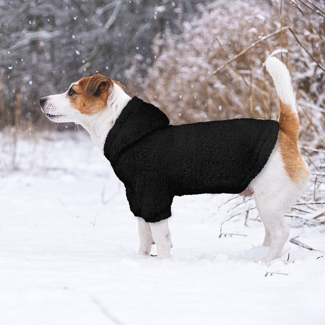 Fuzzy Dog Sweaters for Large Dogs Pet Hoodie Clothes Warm Soft Pet