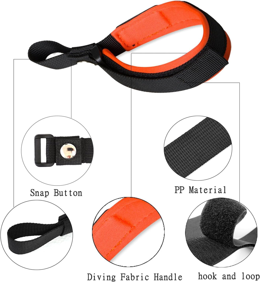 Dog Leash Wrist Strap for Retractable Dog Leash