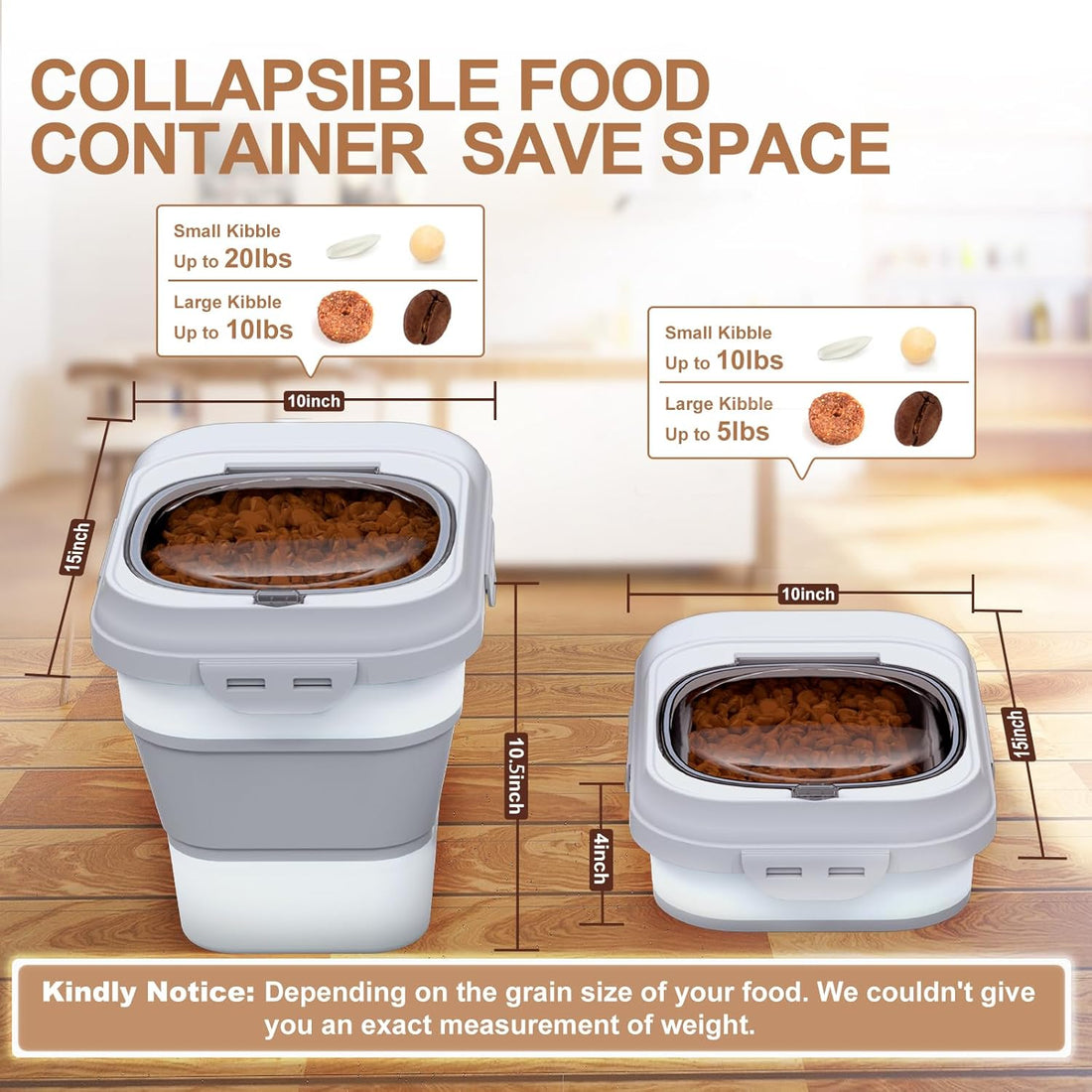 TIOVERY Dog Food Storage Container Small