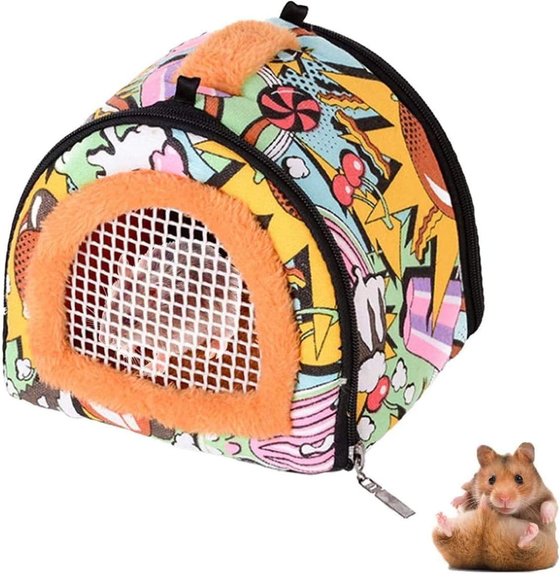 Hamster Carrier Bag Rat Travel Carrier for Gerbils Mice Sugar Gliders