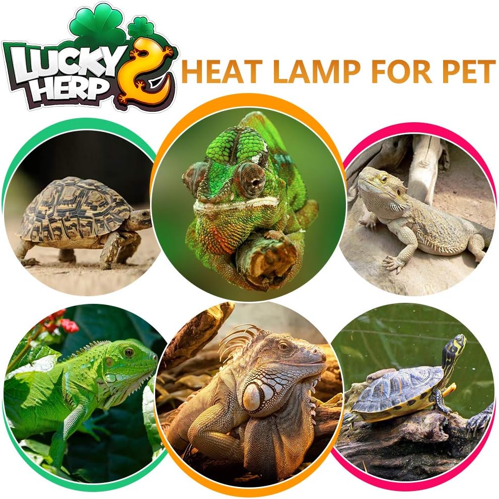 LUCKY HERP 100 Watt UVA+UVB Full Spectrum Vapor Heat Lamp Bulb