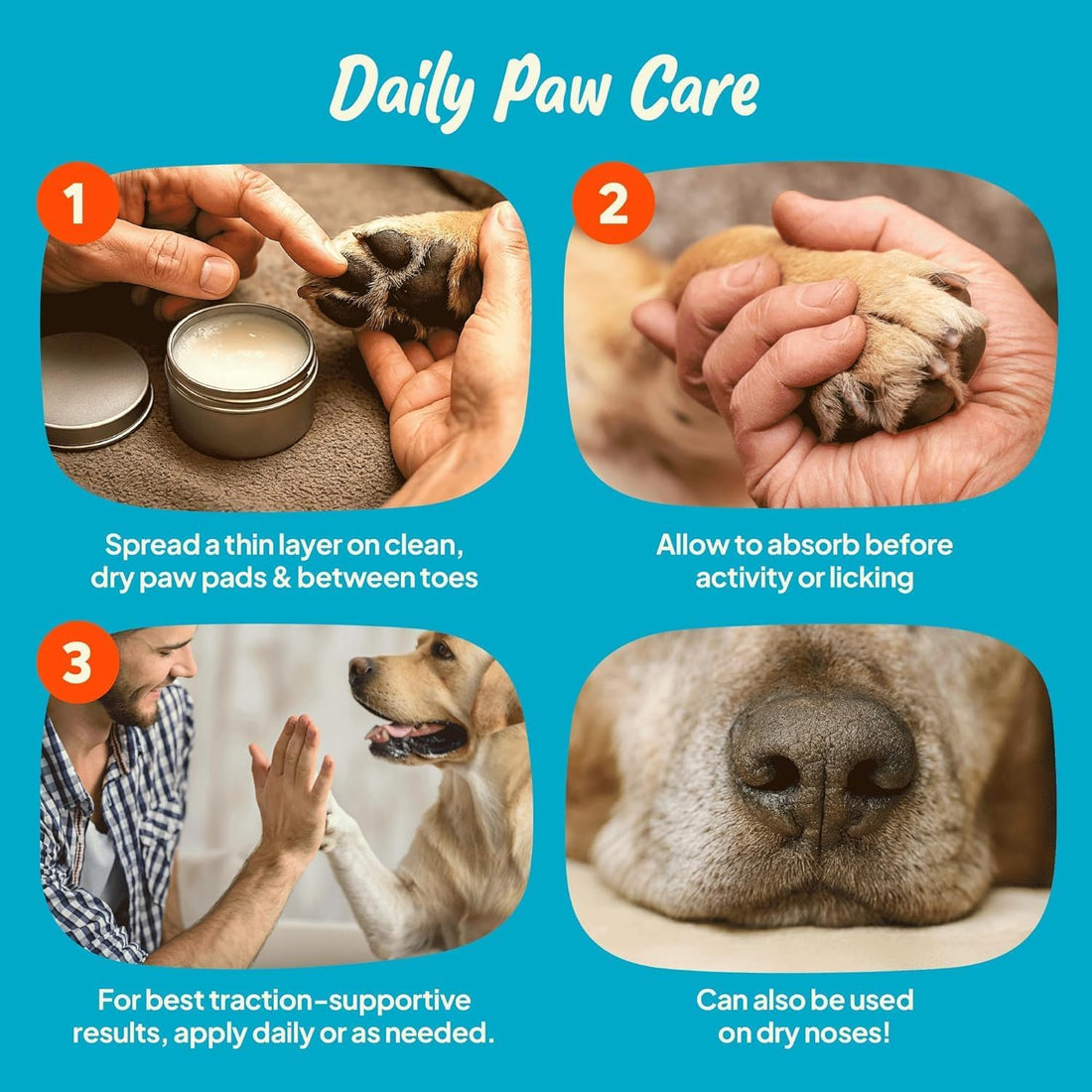 Steady Paws 3-in-1 Paw Balm for Dogs