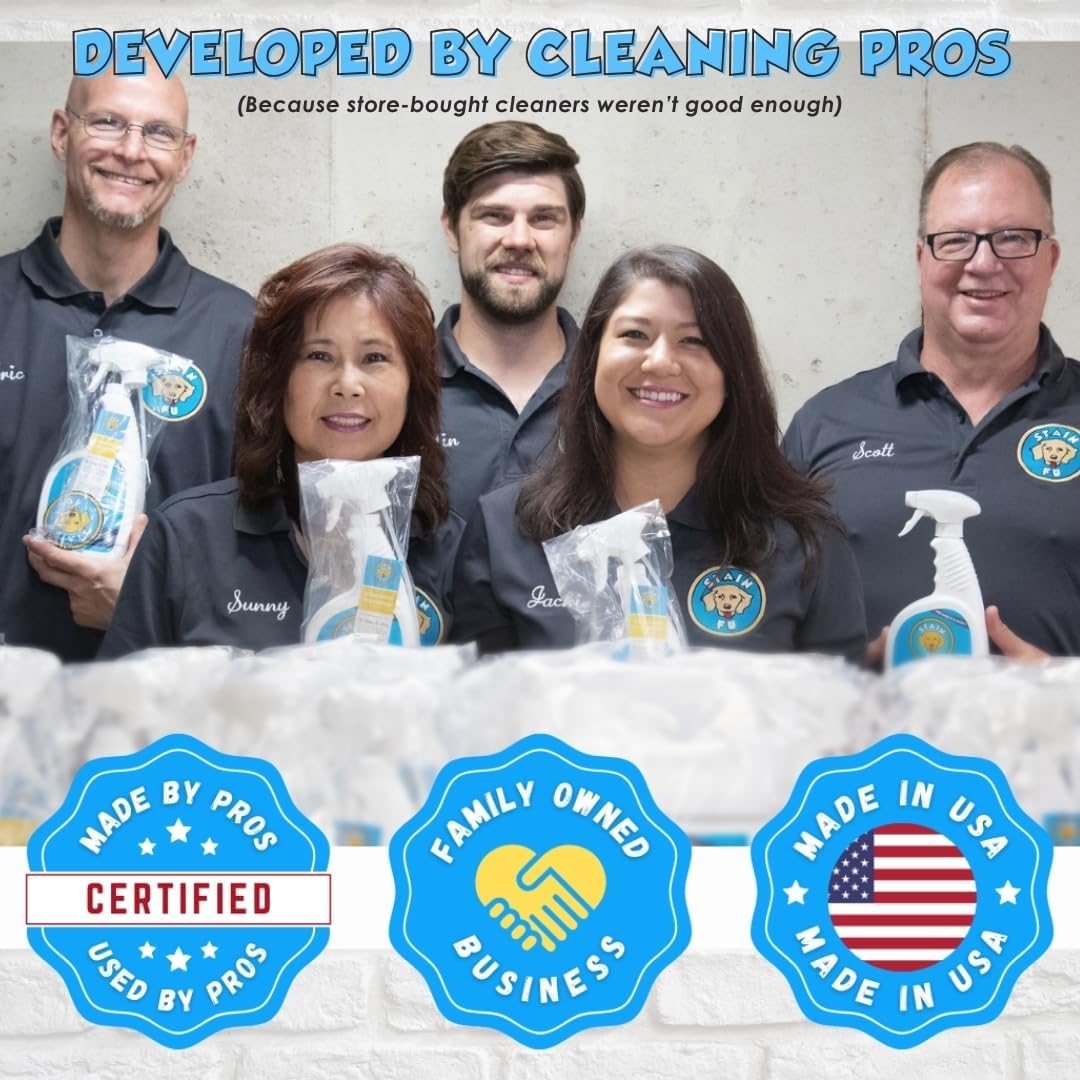Pet Stain & Odor Remover – Carpet Cleaner Spray for Dog & Cat Urine