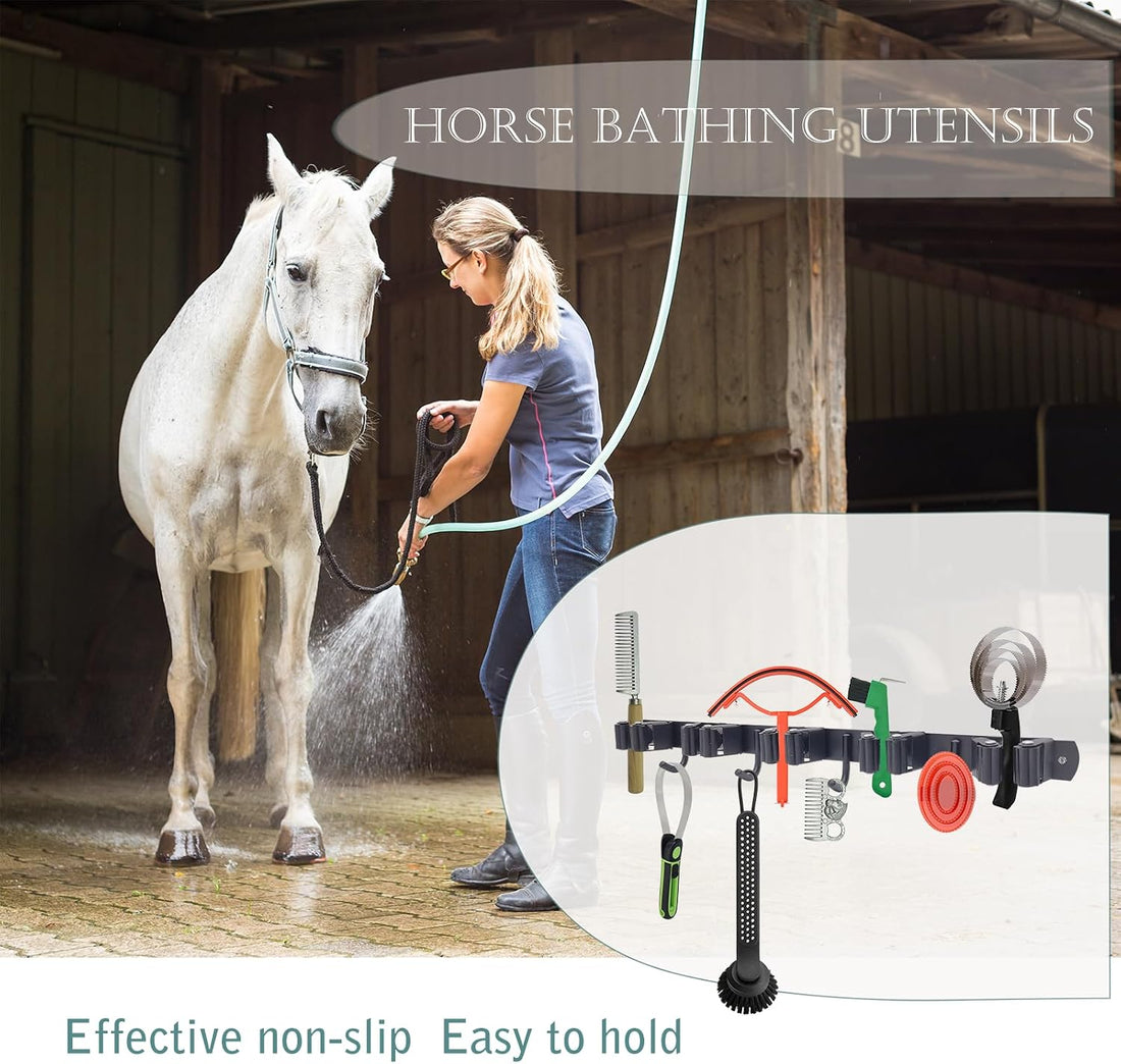 Horse Whip Crop Holder with Bridle Hooks