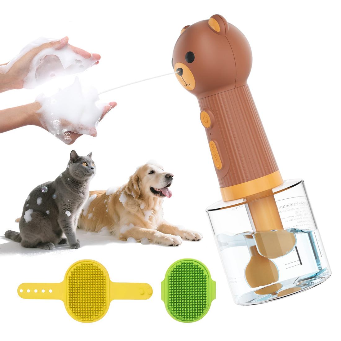 Dog Shampoo Foamer, Electric Dog Soap Dispenser