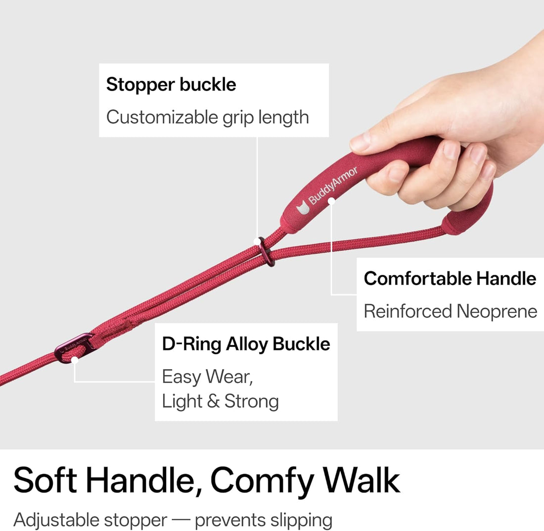 Hands Free Cat Leash Lightweight Adjustable Padded Handle