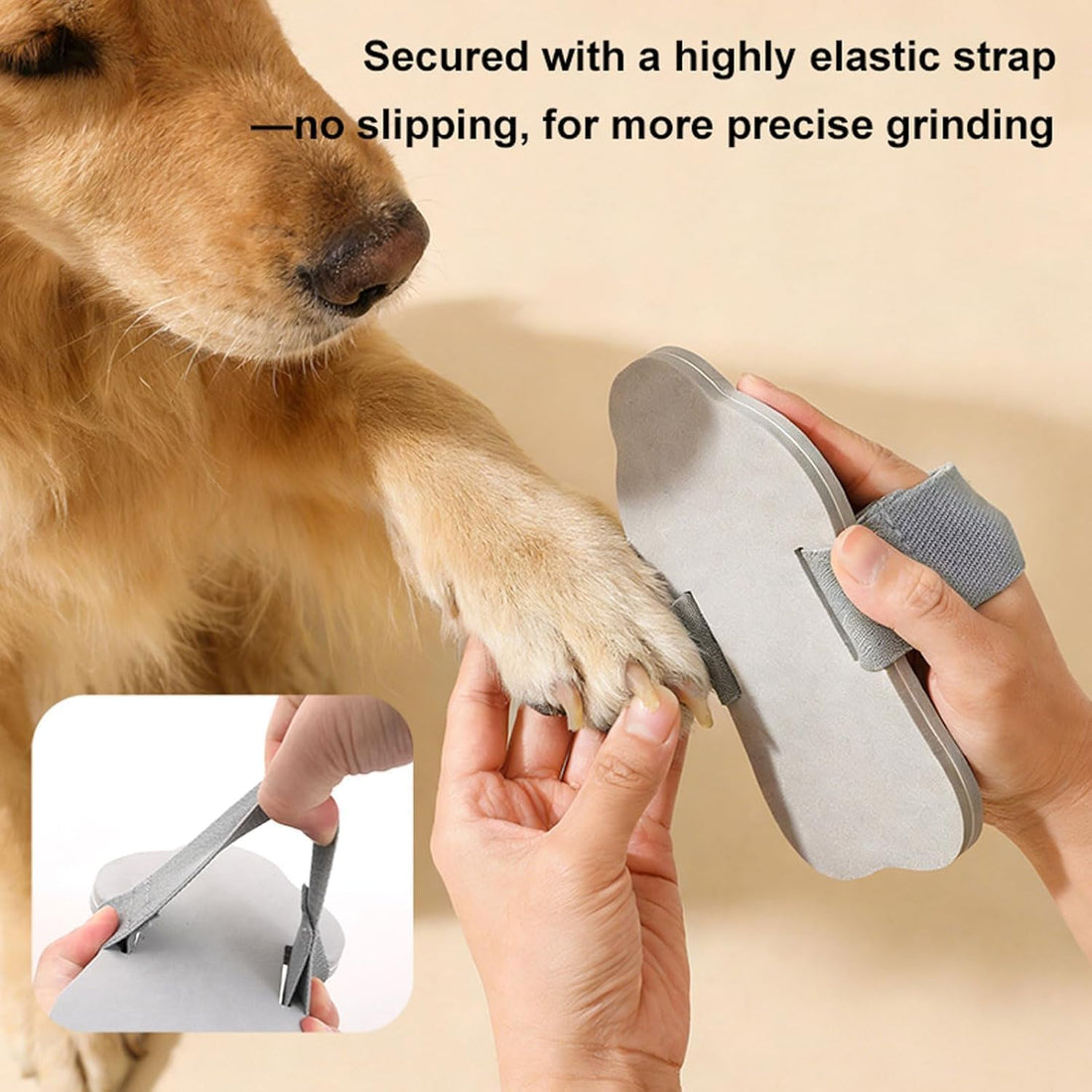 Dog Nail Scratch Board Handheld with Hand Strap, Frosted EVA