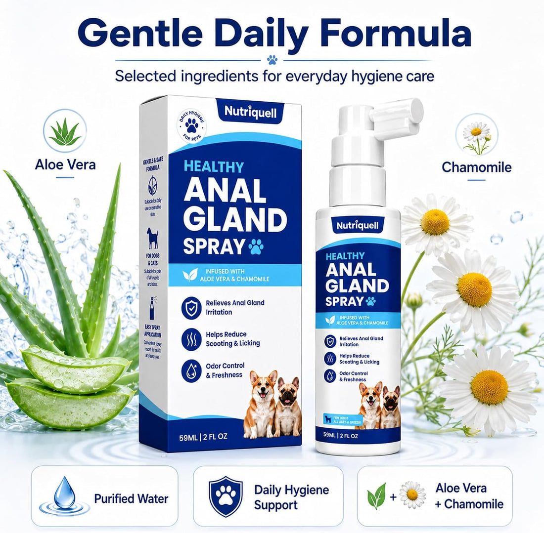 Anal Gland Spray for Dogs & Cats, Helps Relieve Anal Gland Irritation