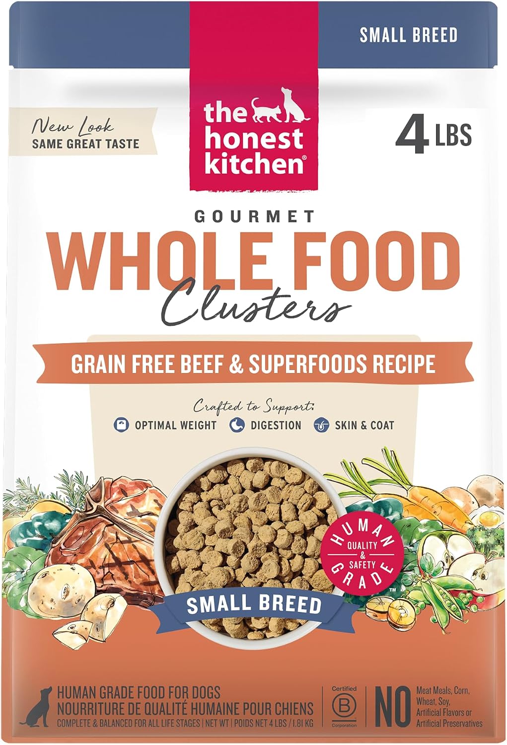 The Honest Kitchen Grain Free Beef & Superfoods Whole Food Clusters