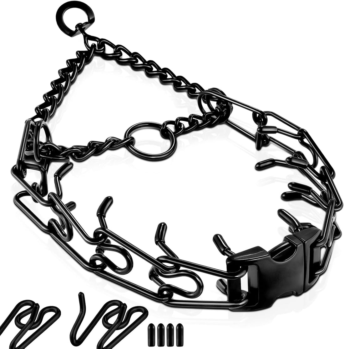 Pinch Collar for Dogs, Prong Training Collar with Quick Release