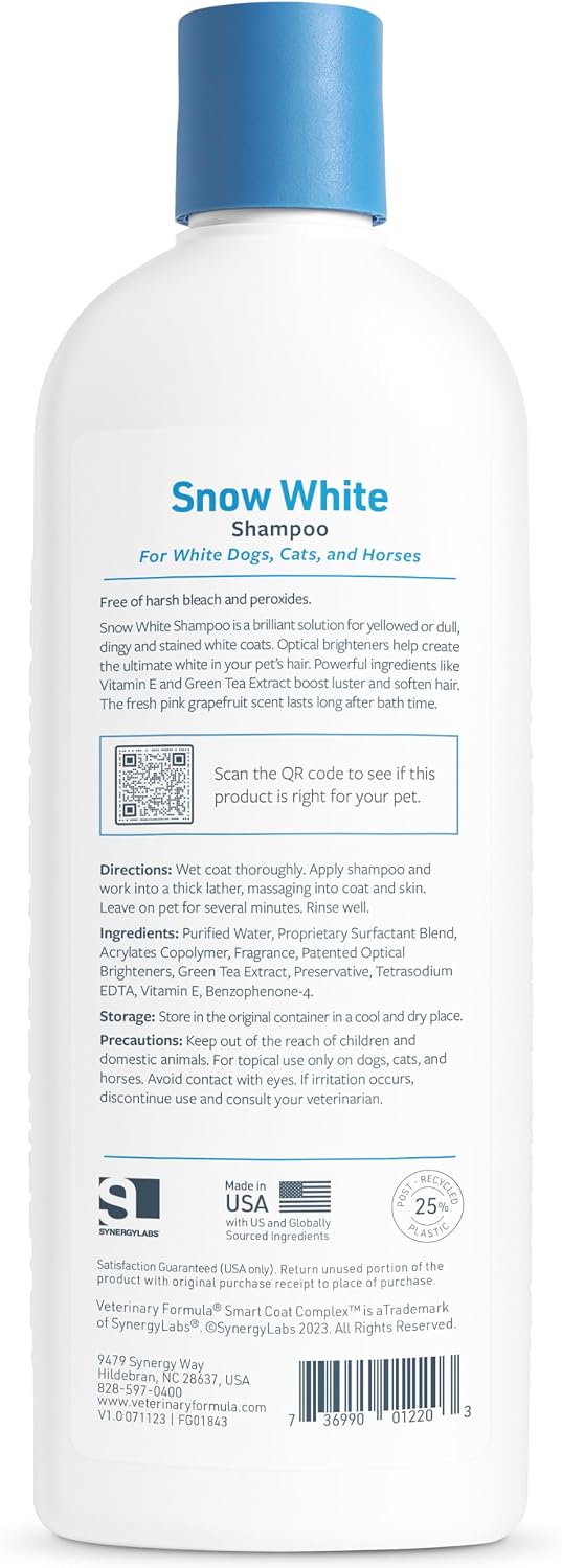 Veterinary Formula Smart Coat Whitening & Stain Remover Pet Shampoo