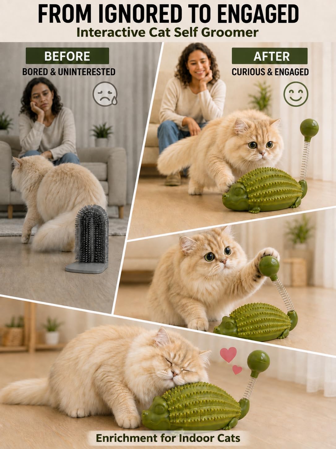 Interactive Cat Self Groomer