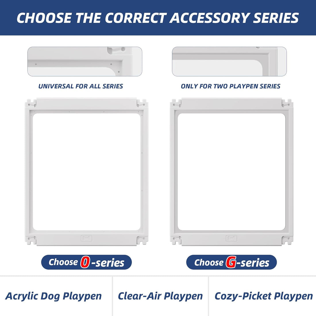 Dog Playpen Replacement Connectors Kit, O Series, 24" H