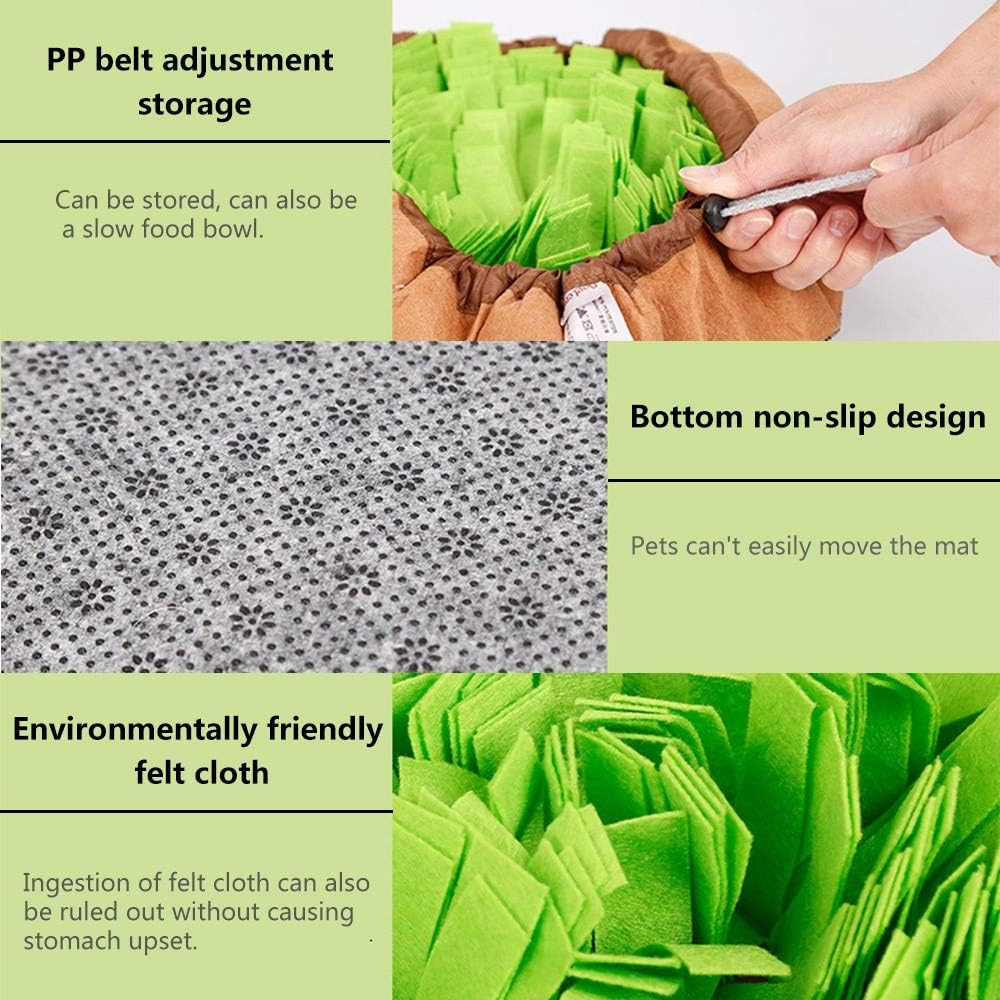 AWOOF Pet Snuffle Mat for Dogs, Interactive Feed Game for Boredom