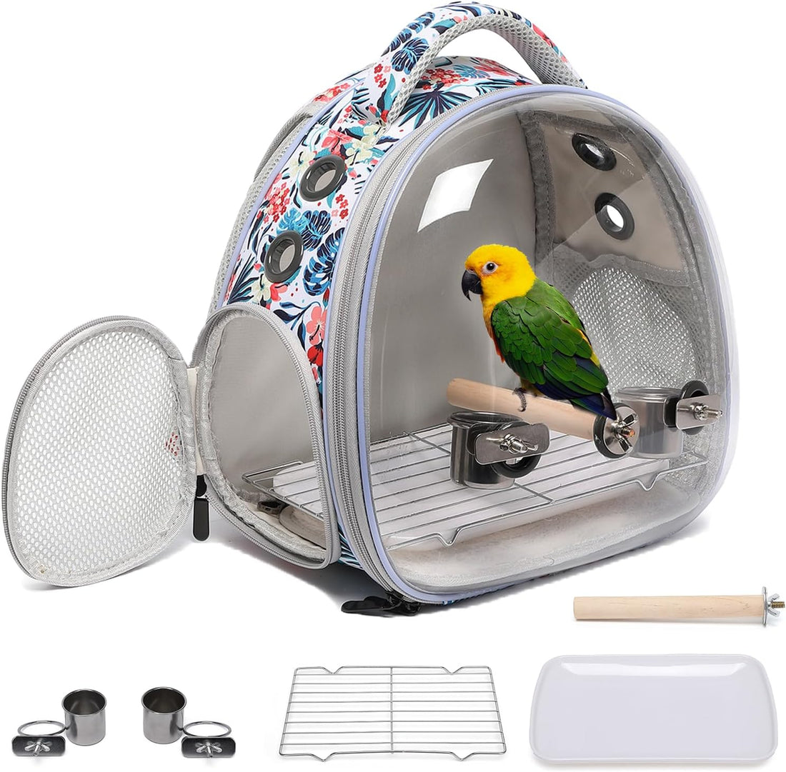 Portable Travel pet Backpack Carrier Hamster Bag Guinea Pig Bird