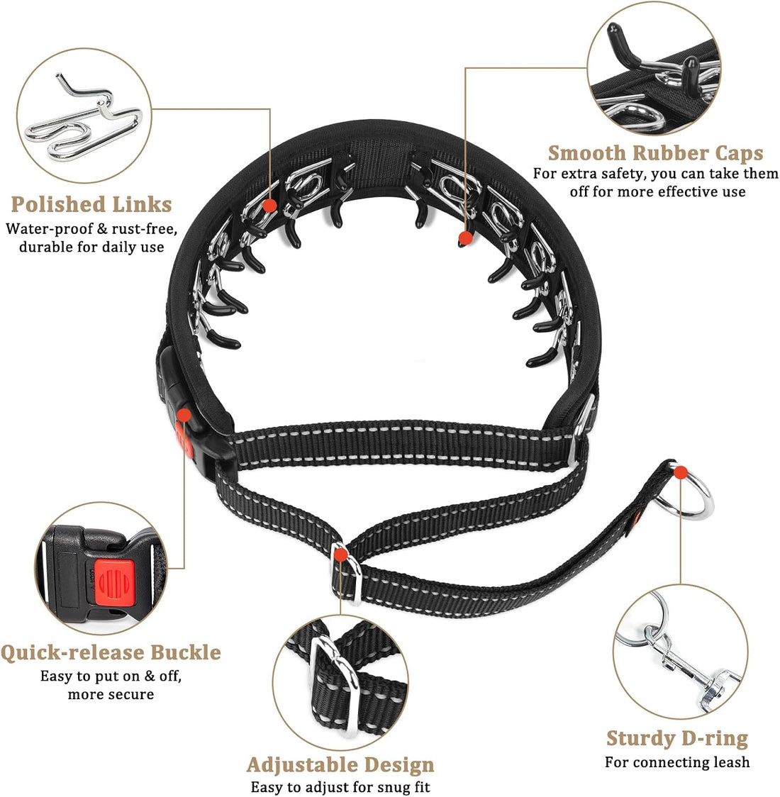 Mayerzon Martingale No Pull Dog Collar