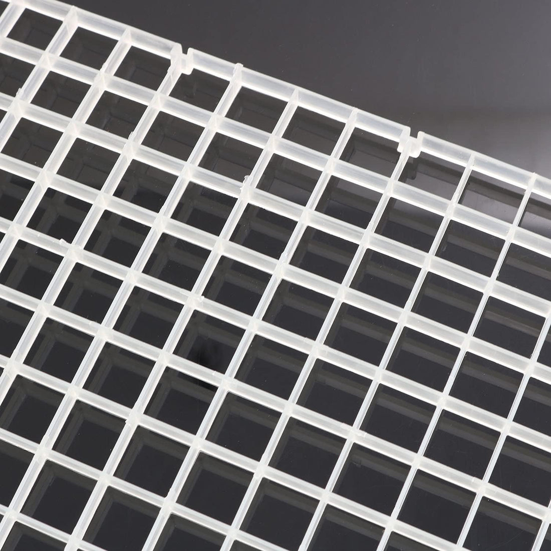 RLECS 2pcs 30cm x 15cm Plastic Grid Divider Tray Egg Crate Louvre