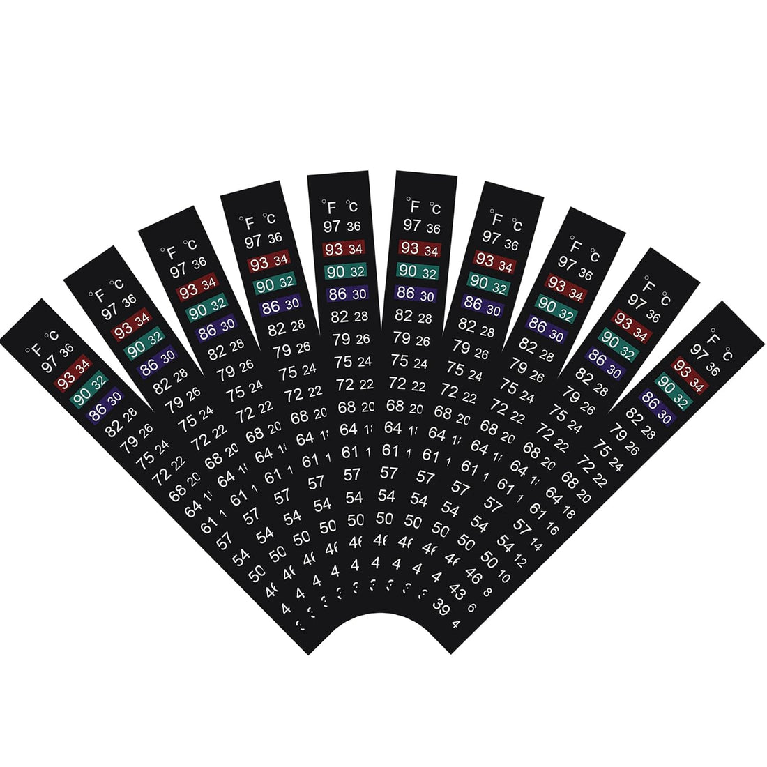 Aquarium Thermometer Strips, Fish Tank Thermometer Sticker 4 PCS