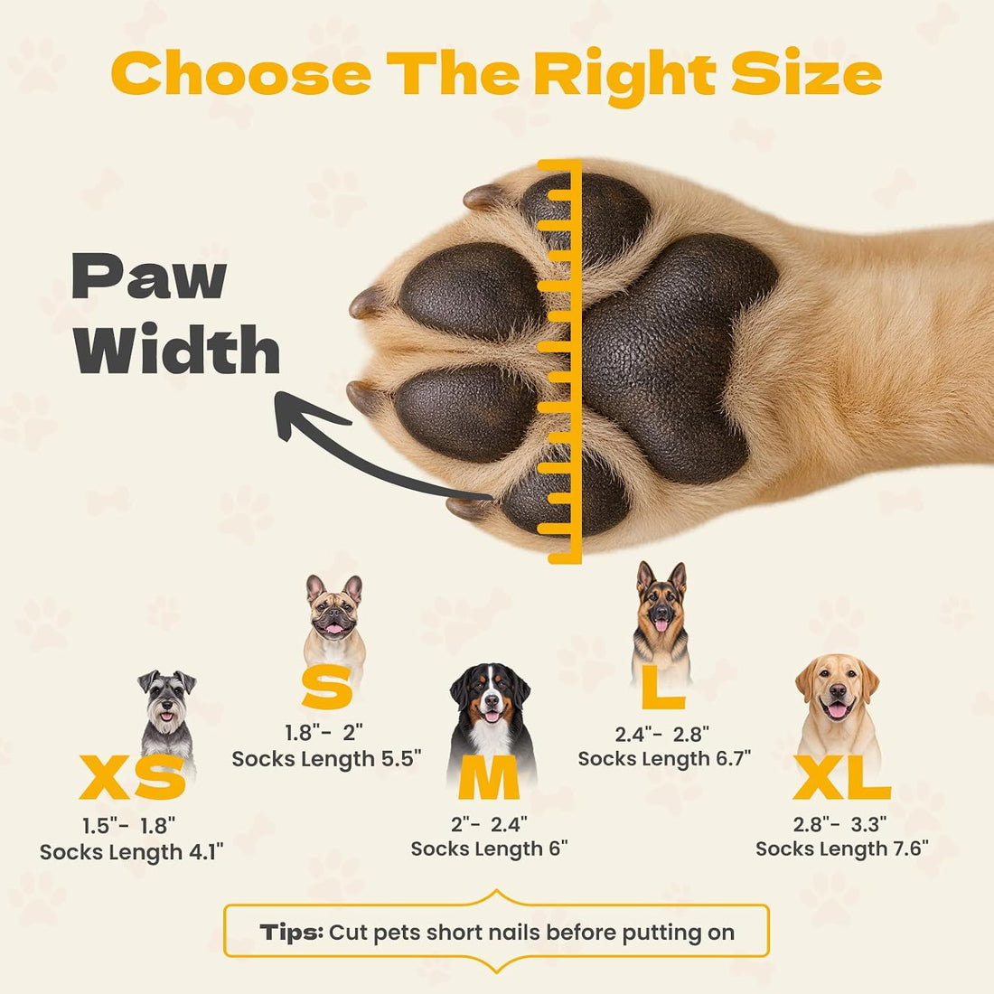 Non Slip Dog Socks to Prevent Licking Paws
