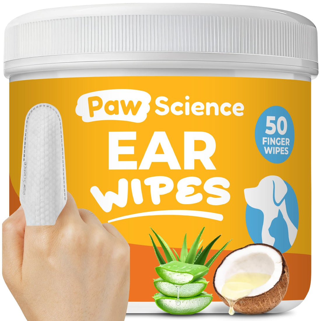Paw Science Dog & Cat Ear Cleaner Wipes